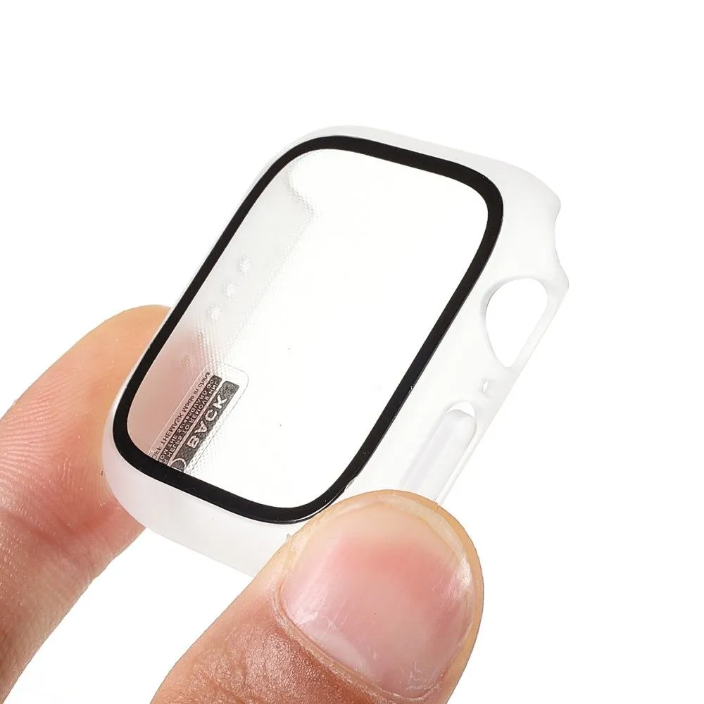 Apple Watch (41mm) matte cover with tempered glass - Transparent