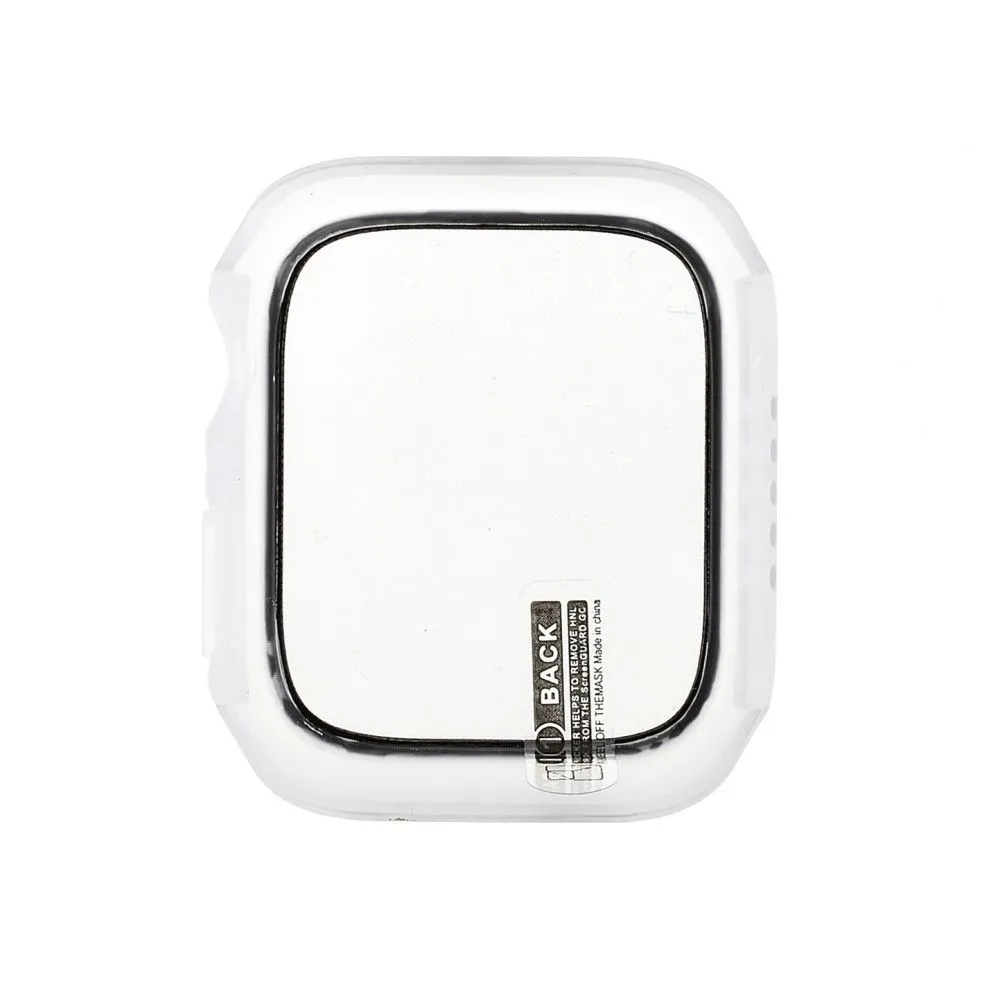 Apple Watch (41mm) matte cover with tempered glass - Transparent