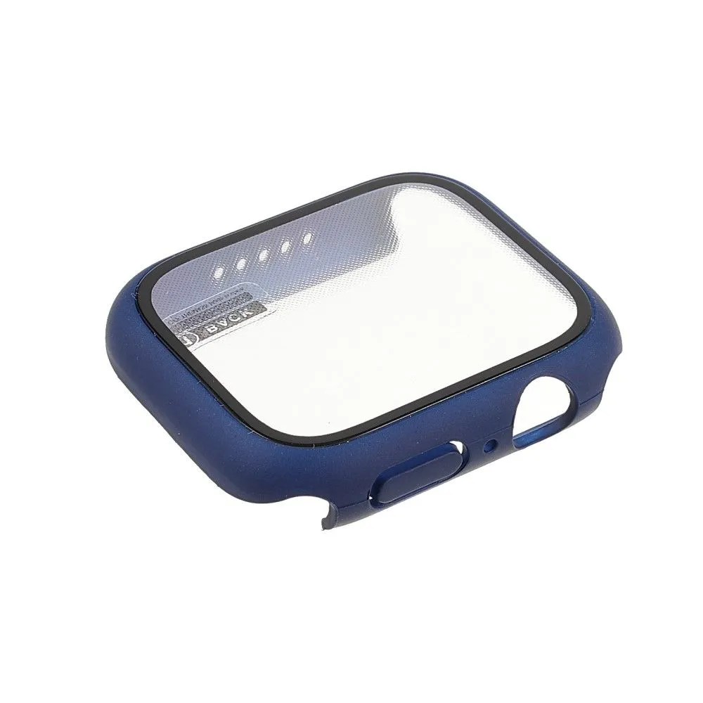 Apple Watch (45mm) matte cover with tempered glass - Navy Blue