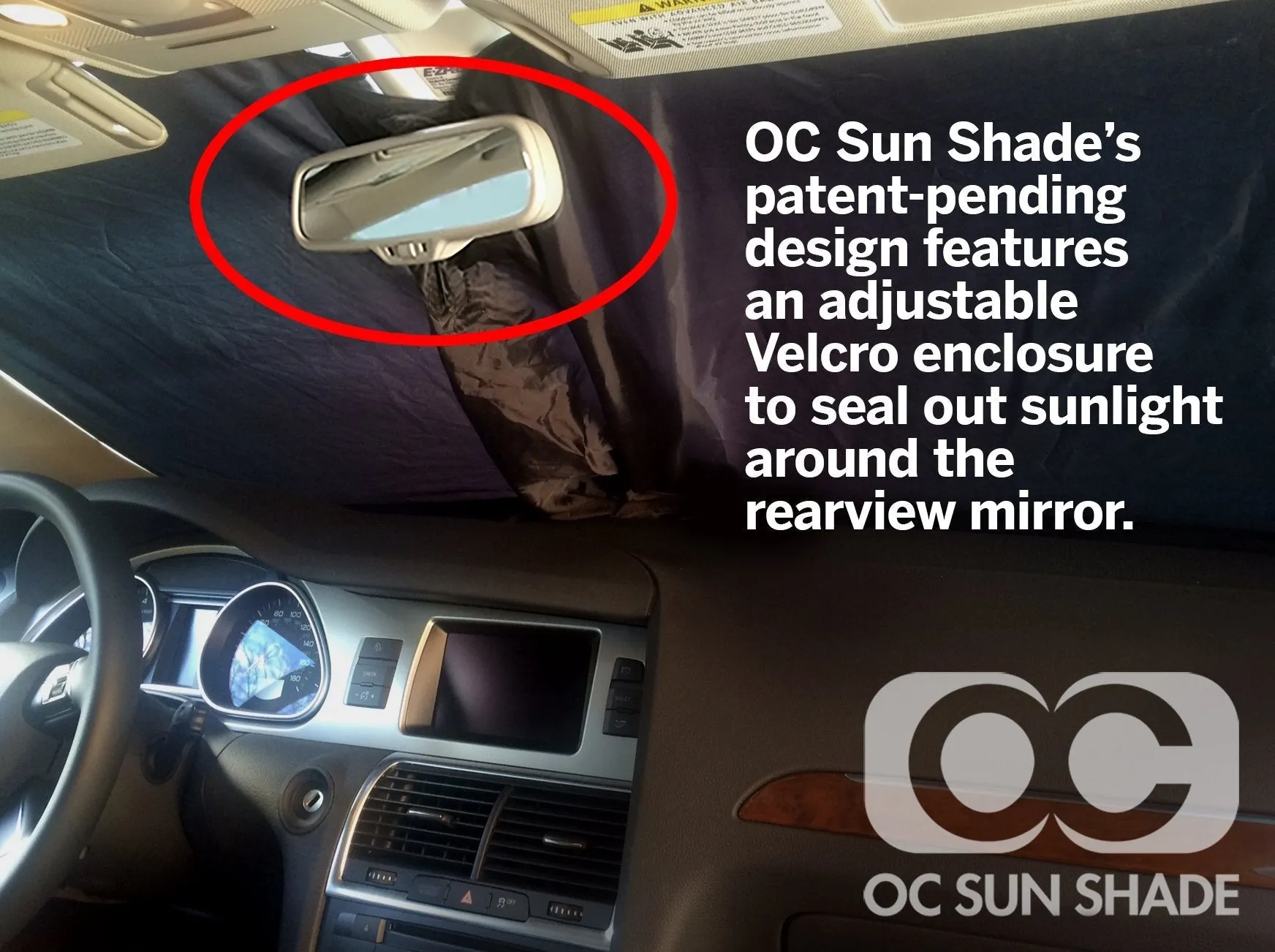 Audi Q2 2017 - 2024 Heat and UV Sun Shade by OC Sun Shade