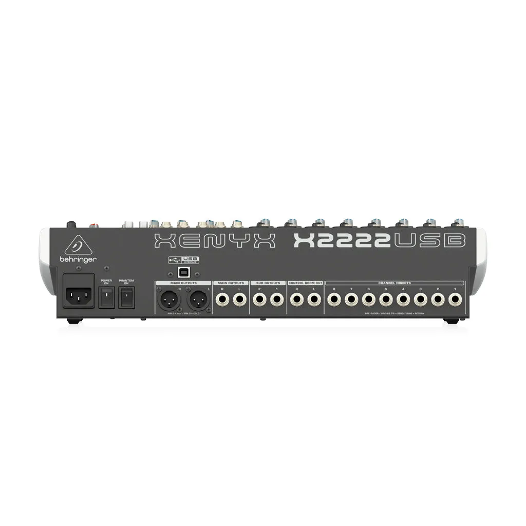 Behringer Xenyx X2222USB Mixer W/ Rack Ears
