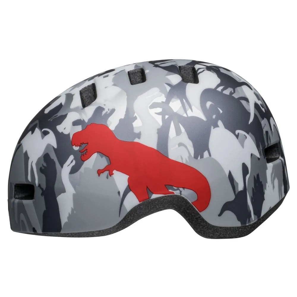 Bell Lil Ripper Child Helmet - Camosaurus-Matt Gray-Silver