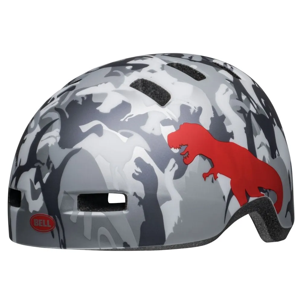 Bell Lil Ripper Child Helmet - Camosaurus-Matt Gray-Silver