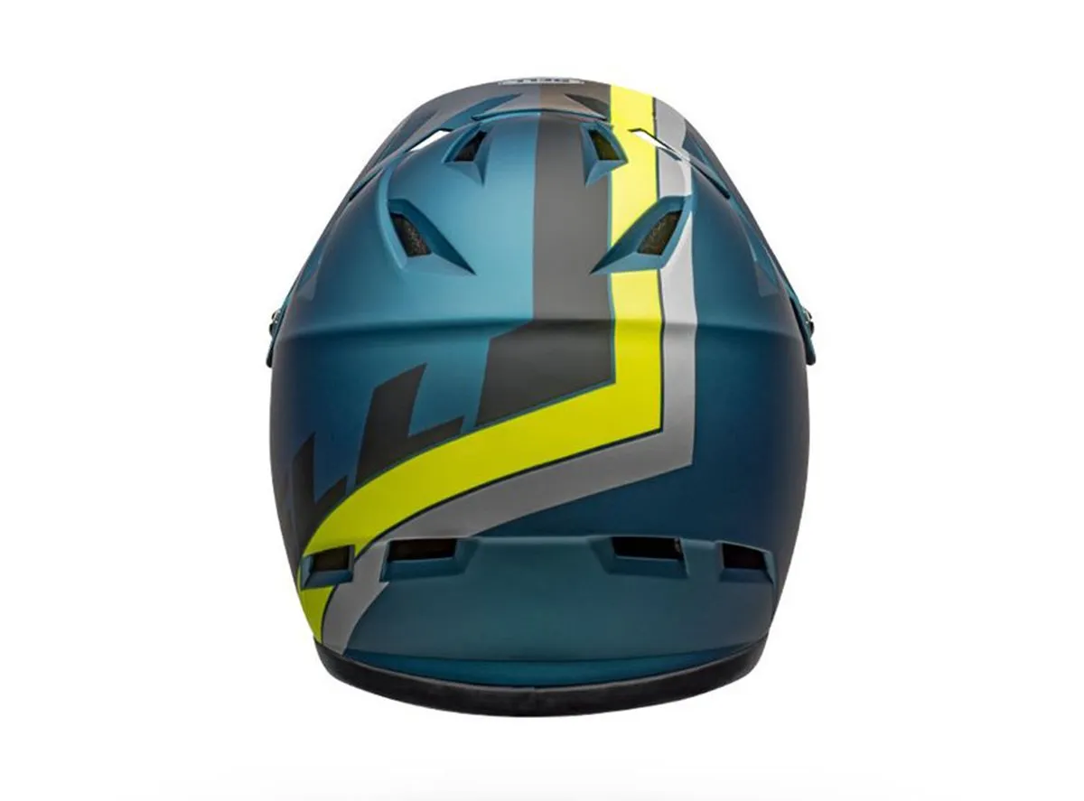 Bell Sanction Full Face Helmet - Matt Blue-Hi Viz