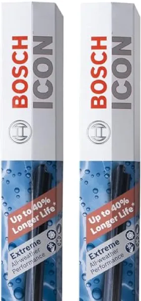 BOSCH 360 Complete Vehicle Wiper Blade Replacement - Includes Front Beam Blades (Pair)   Rear Wiper Blade (1) - 22"/21"/11" (B36012)