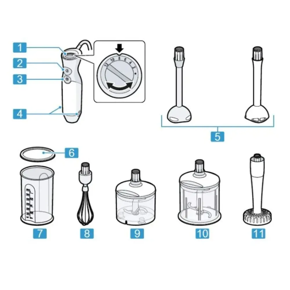 Bosch MS6CB61V5 Hand Blender 1000W Ergomixx With Vacuum Pump Black Anthracite