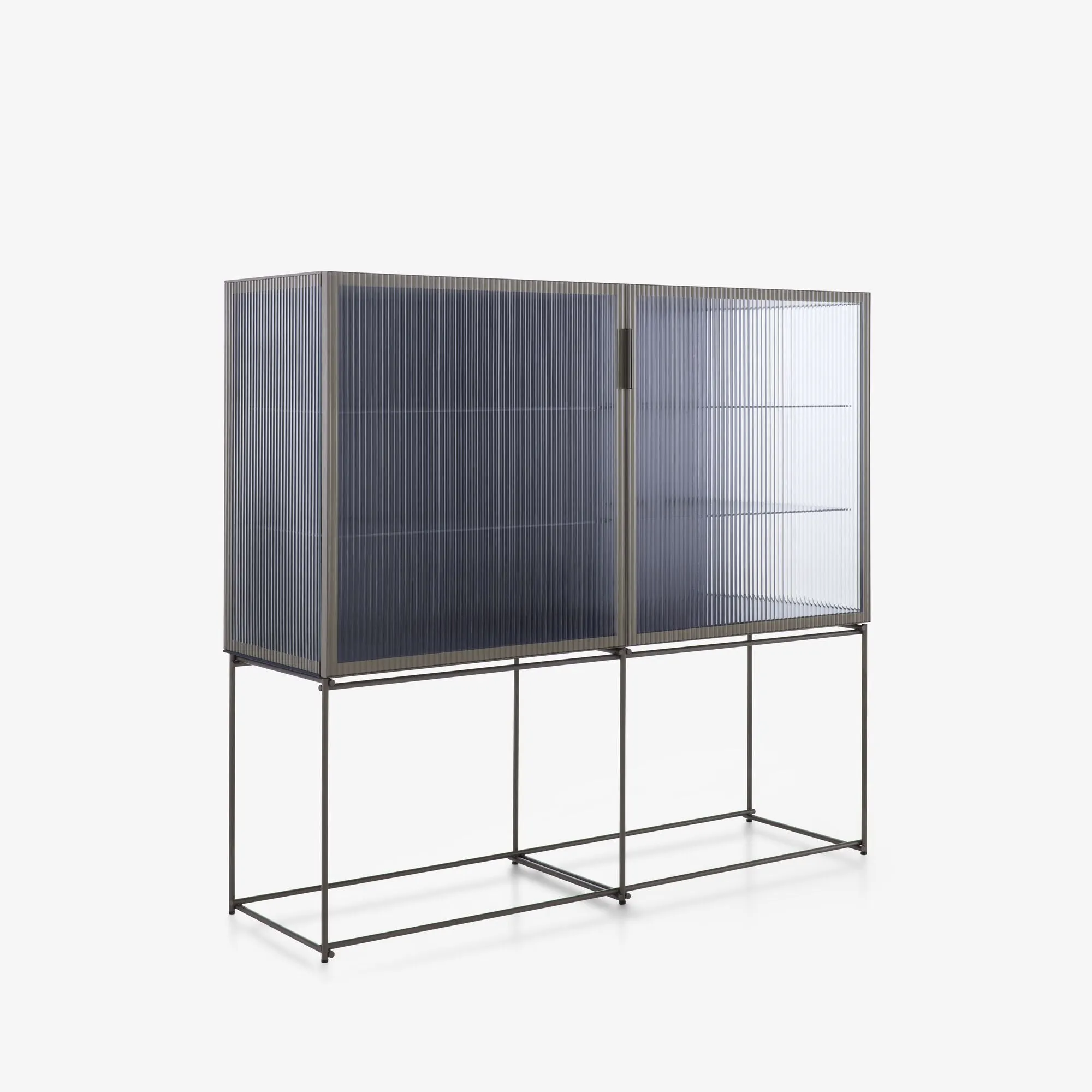 Canaletto Display Cabinet 2-Door Chest Clear Glass Front K 7