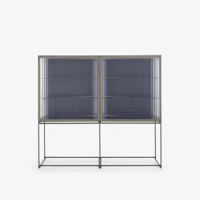 Canaletto Display Cabinet 2-Door Chest Clear Glass Front K 7