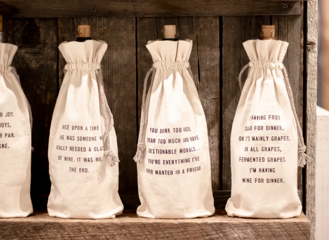 Canvas Wine Bags