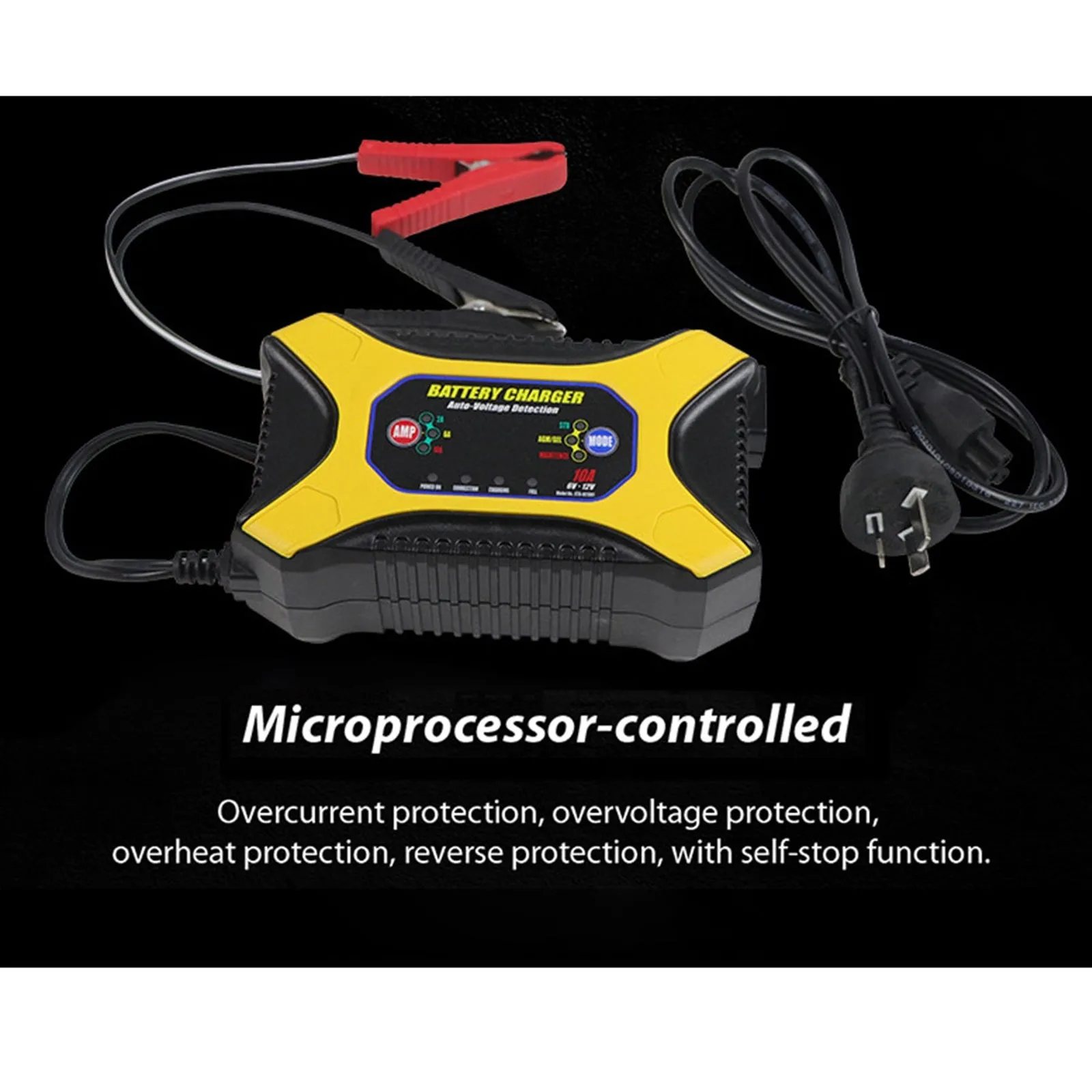 Car Battery Charger Lead-acid Battery Power Supply Adapter for