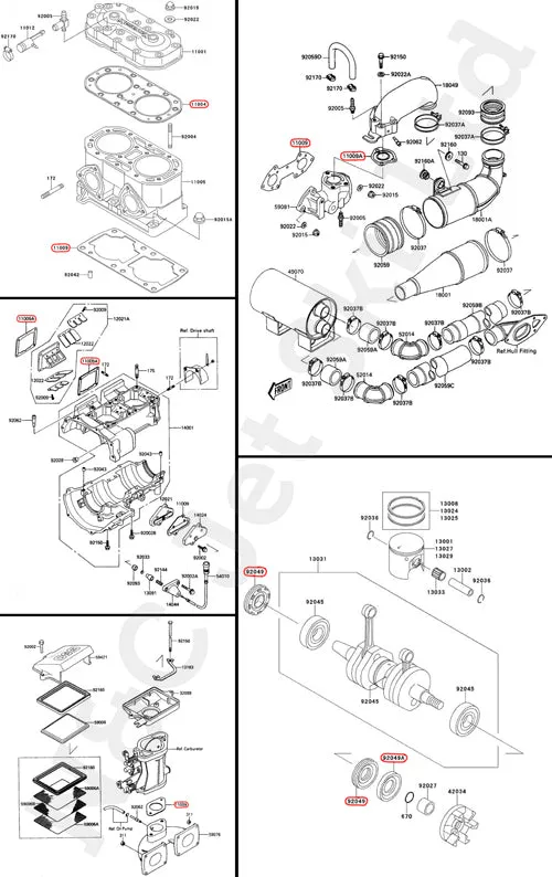 COMETIC Kawasaki 650SX Full Gasket Kit With Crank Seals