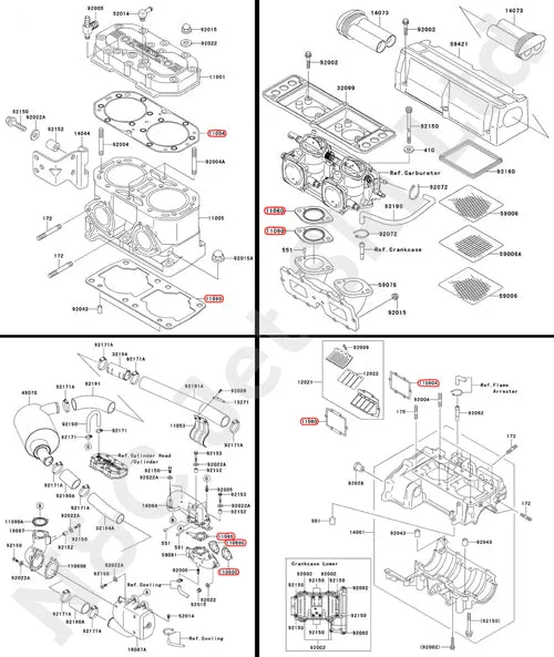 COMETIC Kawasaki 800 Top Gasket Kit