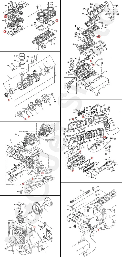 COMETIC Yamaha 1100 Full Gasket Kit With Crank Seals