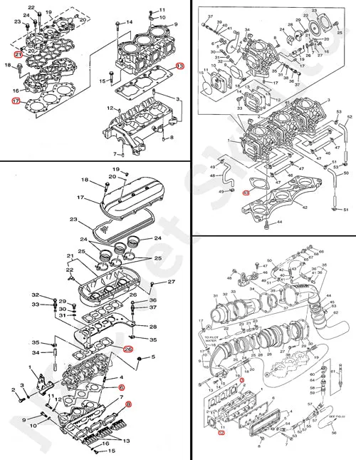 COMETIC Yamaha 1200 Top Gasket Kit