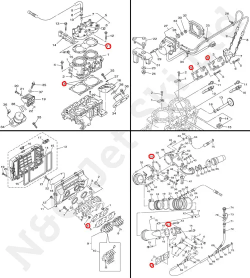 COMETIC Yamaha 800 Top Gasket Kit