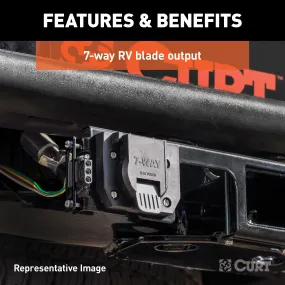 CURT 56357 Custom 7-Way RV Blade; Select Pathfinder; JX35; QX60; OEM Tow Package Required