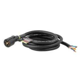 CURT 56622 Replacement 7-Way RV Blade with 8ft. Wires (Trailer Side; Packaged)