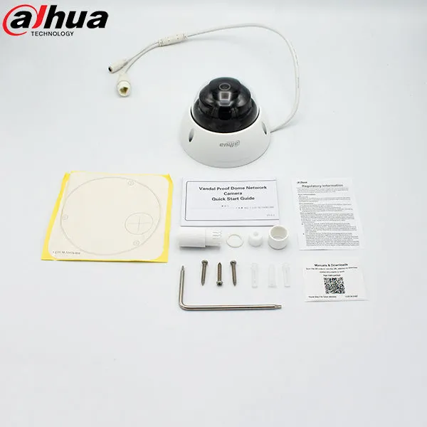Dahua / IP / 2MP / Mini Dome Camera / Fixed / 2.8mm Lens / Outdoor / WDR / IP67 / IK10 / 30m IR / Starlight / 5 Year Warranty / DH-N22AL12