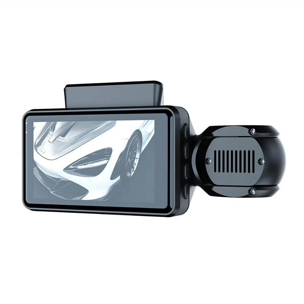 Dash Cam Front Rear Inside 3 Channel Dash Camera 3.0 Inch Ips