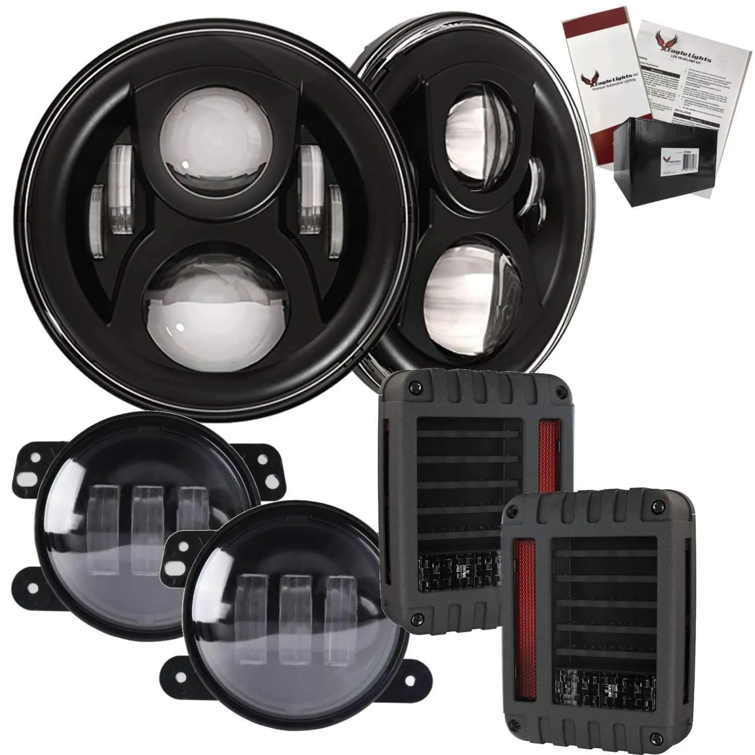 Eagle Lights 8700BG2 Generation 2 Headlight for Jeep Wrangler / Hummer - Double Pack