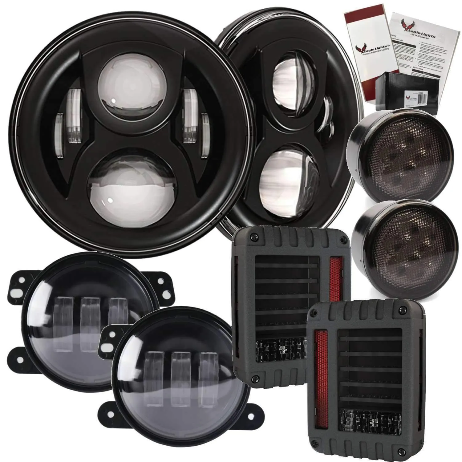 Eagle Lights 8700BG2 Generation 2 Headlight for Jeep Wrangler / Hummer - Double Pack