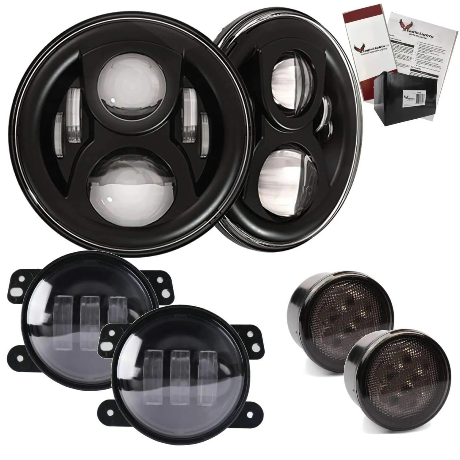 Eagle Lights 8700BG2 Generation 2 Headlight for Jeep Wrangler / Hummer - Double Pack