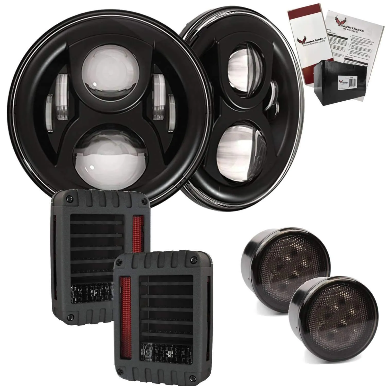 Eagle Lights 8700BG2 Generation 2 Headlight for Jeep Wrangler / Hummer - Double Pack