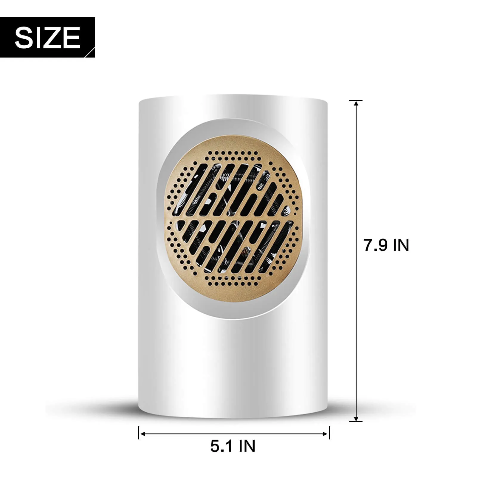 Electric Portable Space Heater with Thermostat Fast Heating