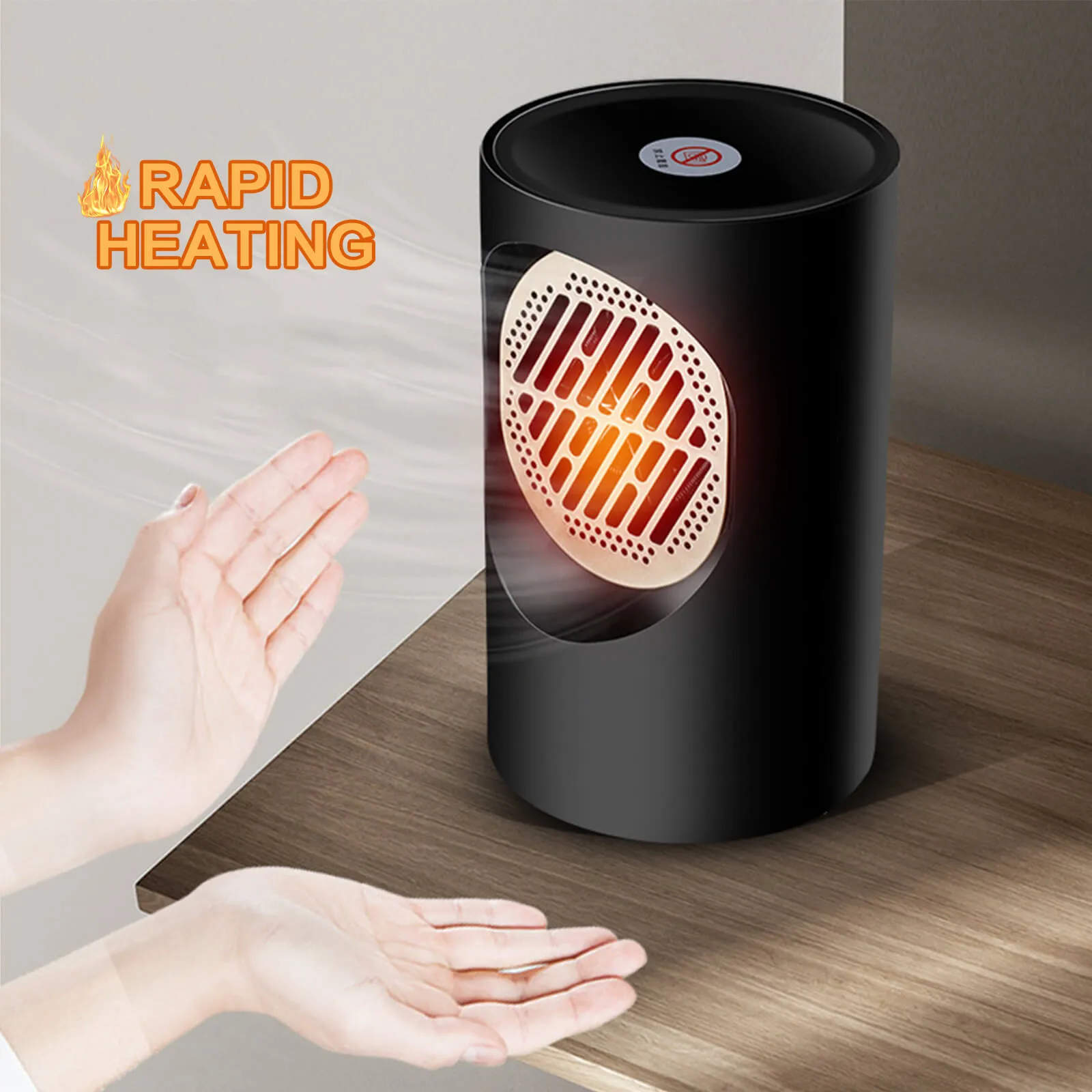 Electric Portable Space Heater with Thermostat Fast Heating