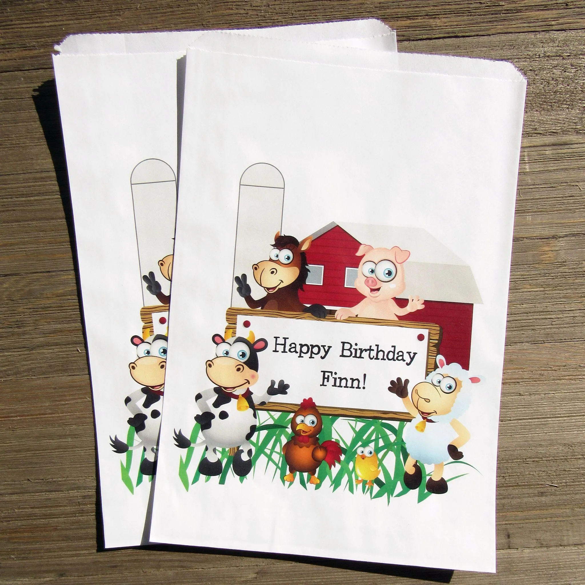 Farm Birthday Party  Bags
