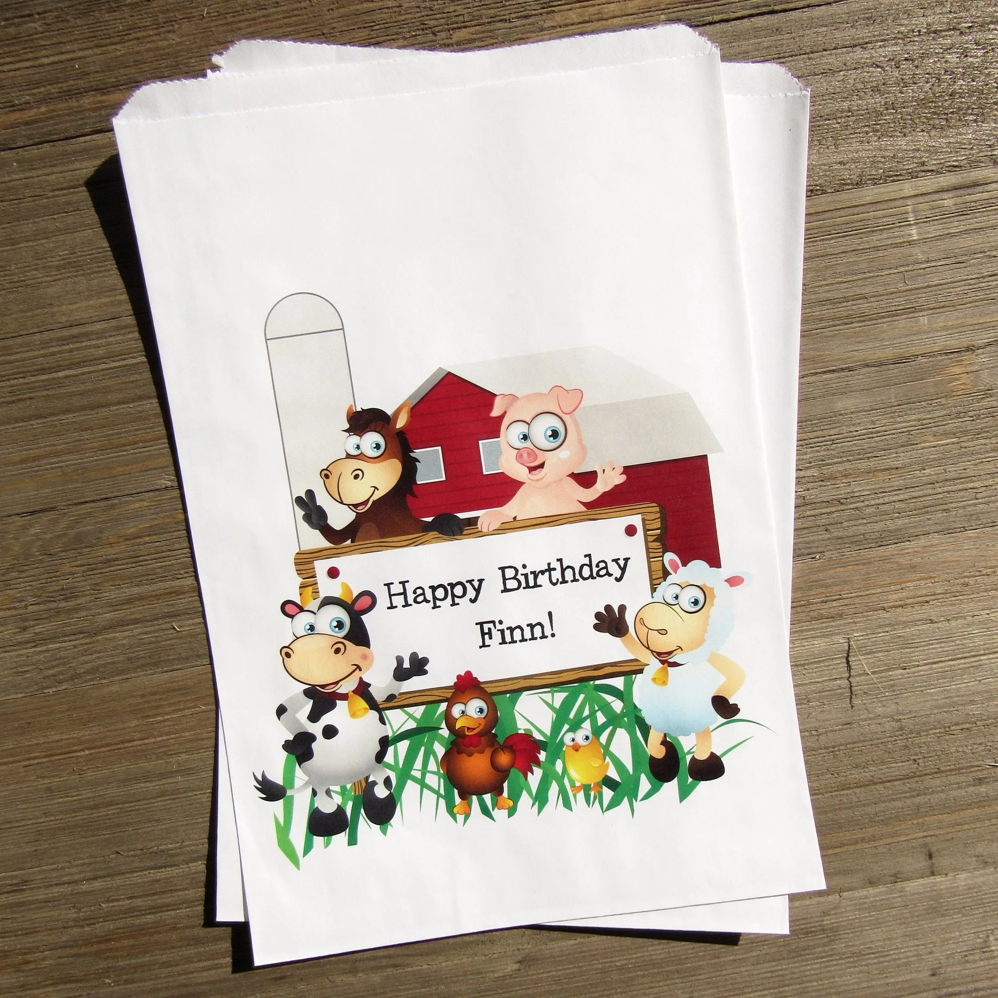 Farm Birthday Party  Bags