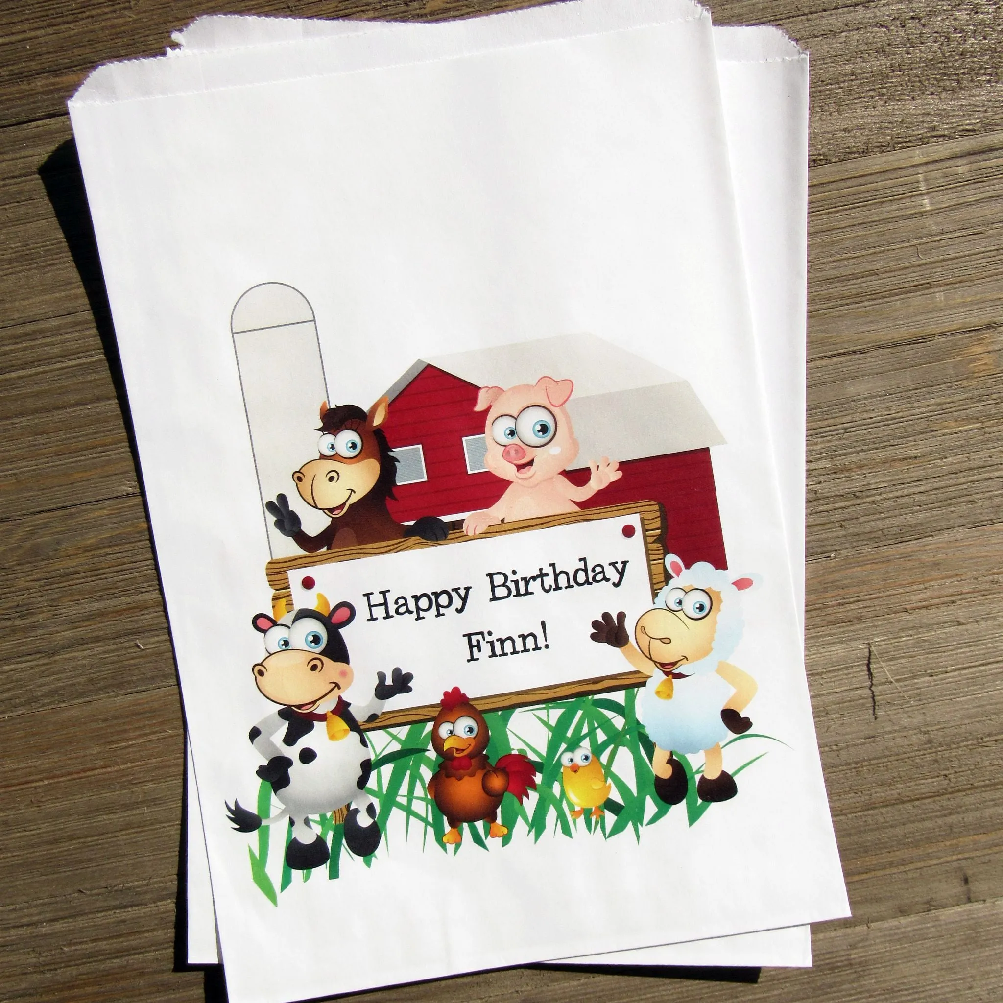 Farm Birthday Party  Bags