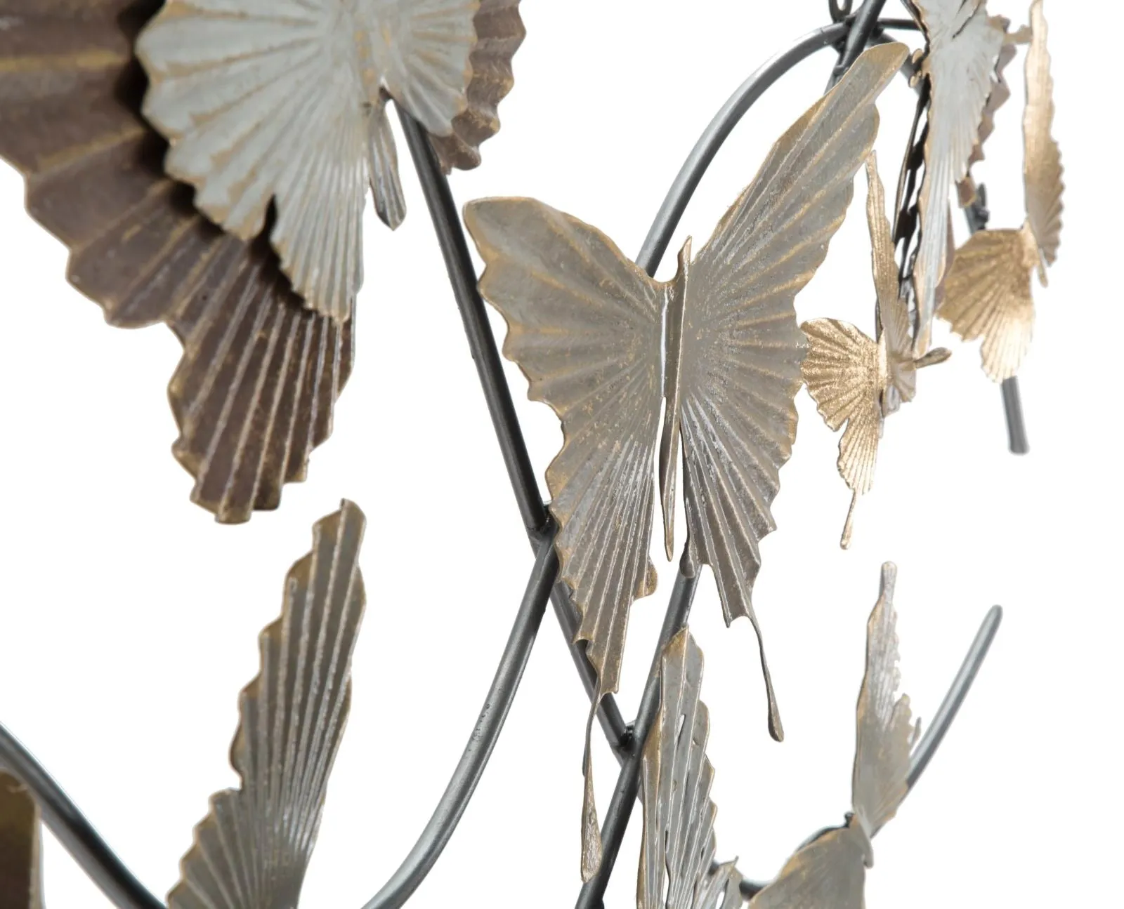 Flying Metallic Butterflies Wall Decor