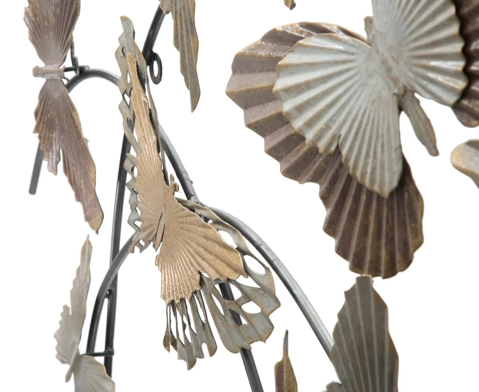 Flying Metallic Butterflies Wall Decor