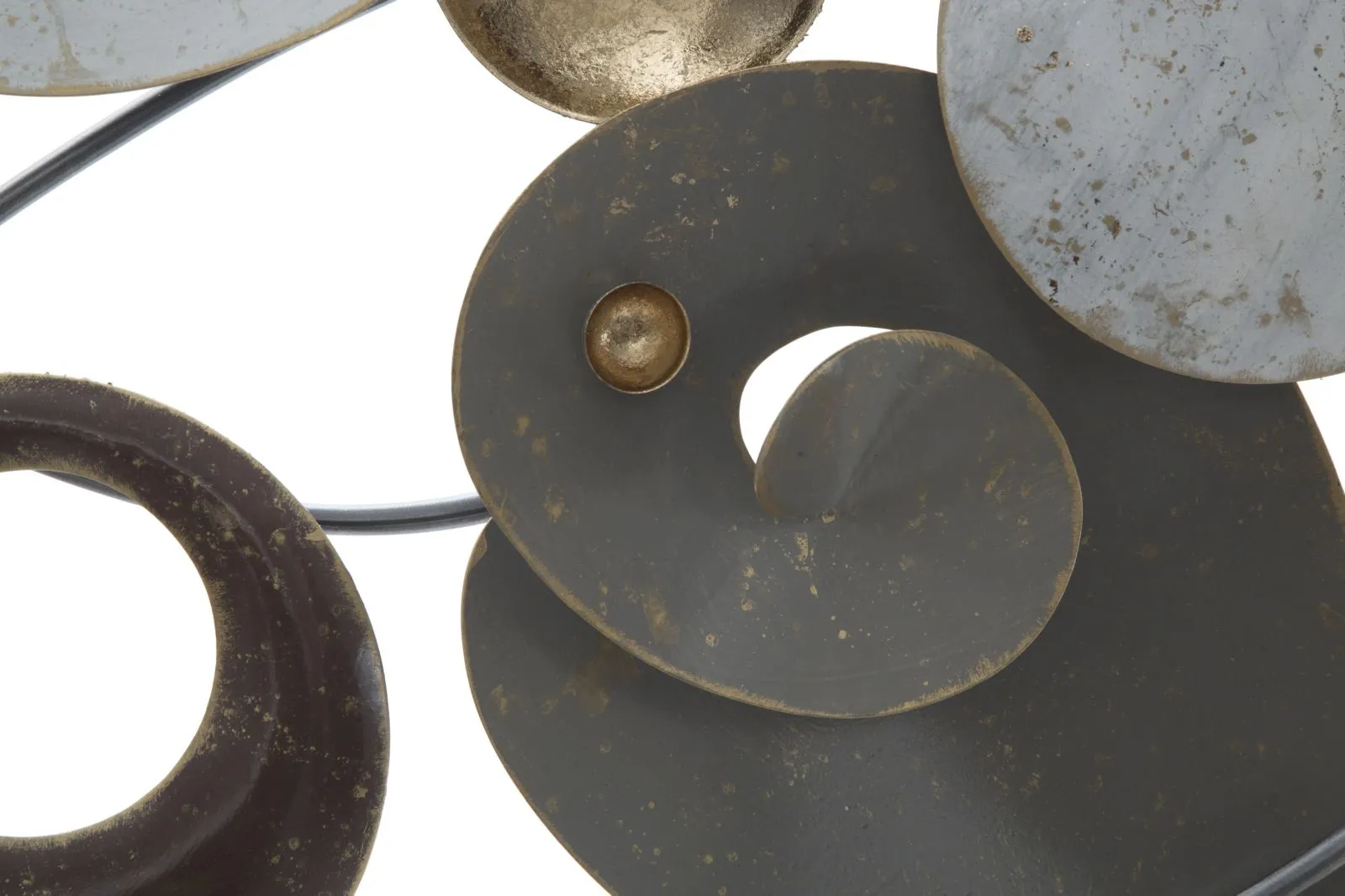 Geometric Abstract Shapes Metal Wall Decor