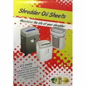 Gold Sovereign Shredder Oil Sheets Pack 12