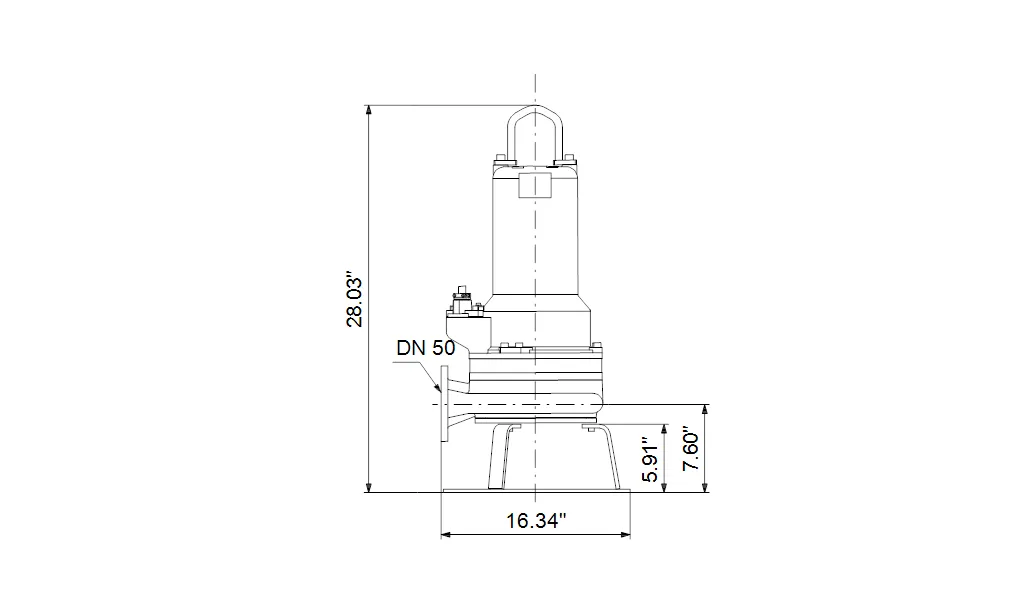 Grundfos APG50.65.3 Large Submersible Grinder Pump 6.5KW 415V (Part No. 96835728)