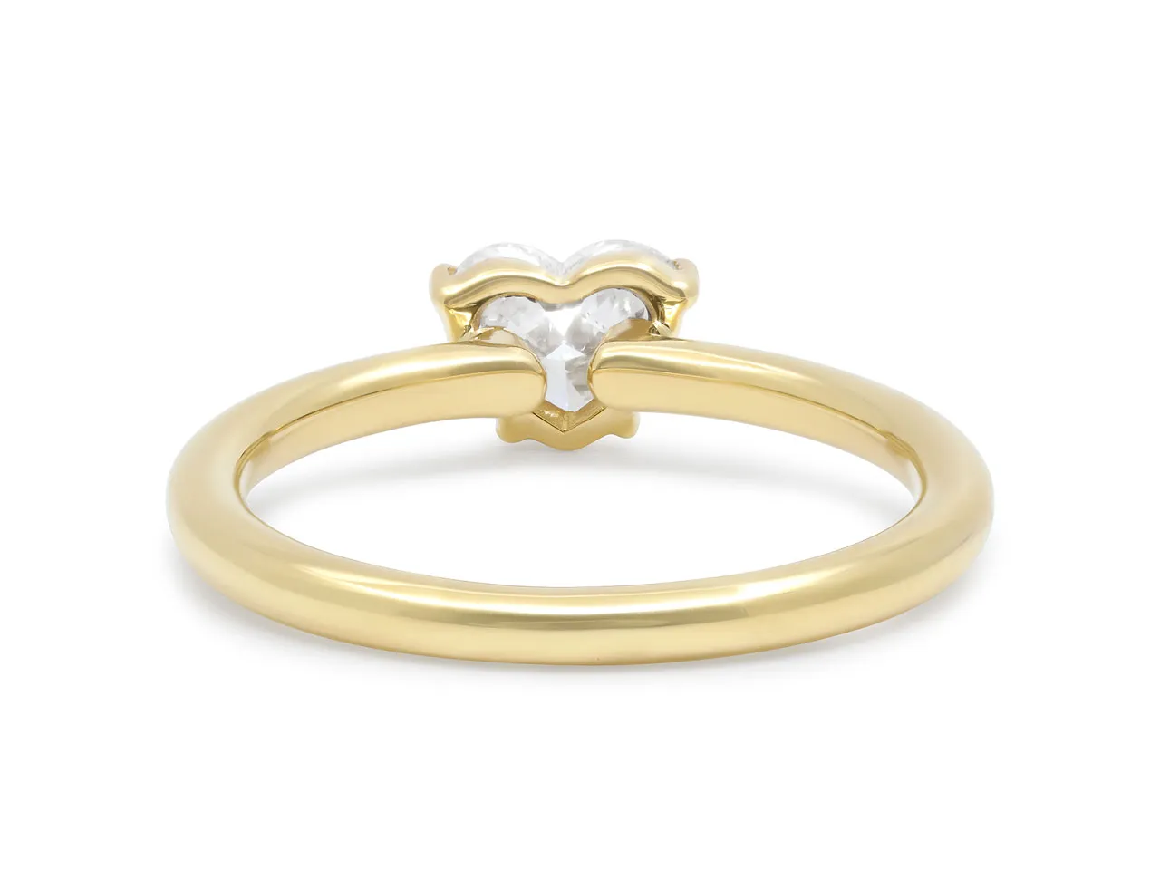 Heart-Shaped Diamond Ring, 0.71 carat, Ring in 18K Gold