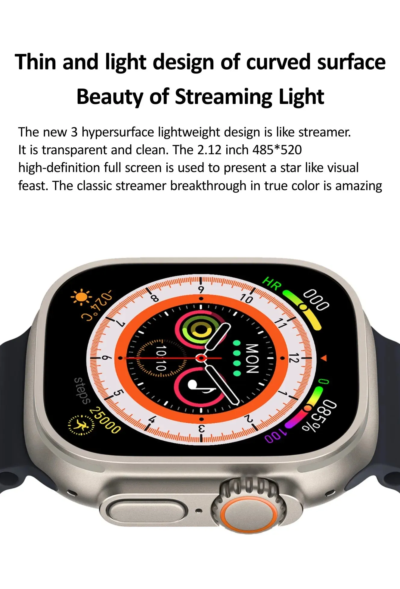 Series 8 HK8 Pro Max Smart Watch with AMOLED Display