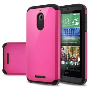 HTC Desire 510 Case, Slim Hybrid [Shock/Impact] Absorption Dual Layer Case - Hot Pink