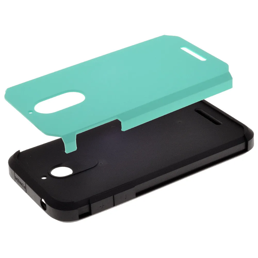 HTC Desire 510 Case, Slim Hybrid [Shock/Impact] Absorption Dual Layer Case - Teal