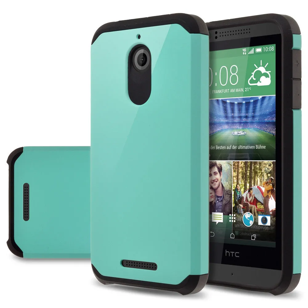 HTC Desire 510 Case, Slim Hybrid [Shock/Impact] Absorption Dual Layer Case - Teal
