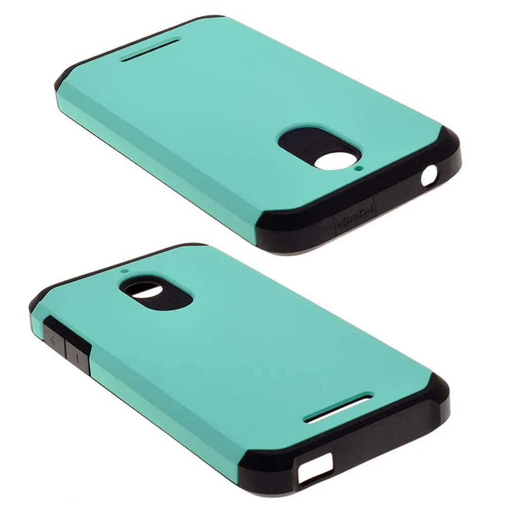 HTC Desire 510 Case, Slim Hybrid [Shock/Impact] Absorption Dual Layer Case - Teal