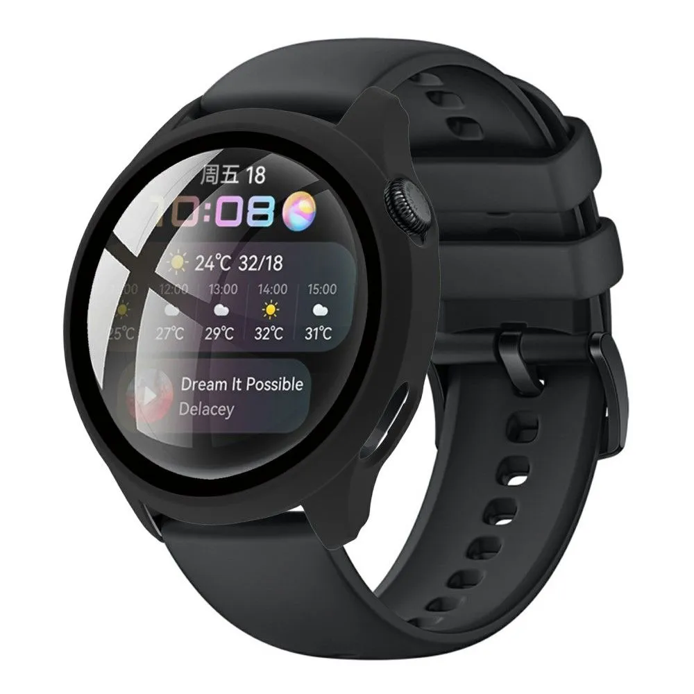 Huawei Watch 3 simple frame   tempered glass - Black