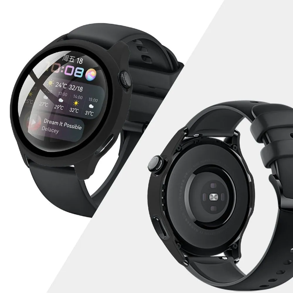 Huawei Watch 3 simple frame   tempered glass - Black
