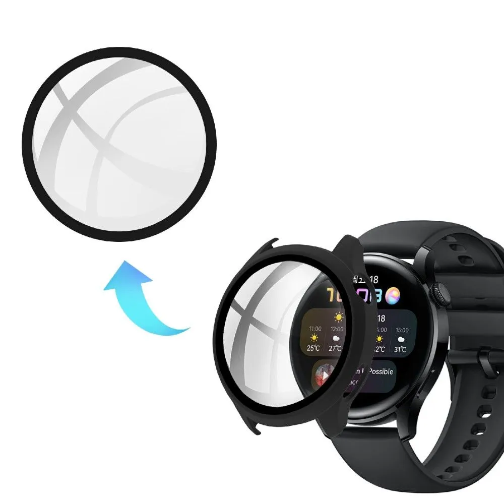 Huawei Watch 3 simple frame   tempered glass - Black