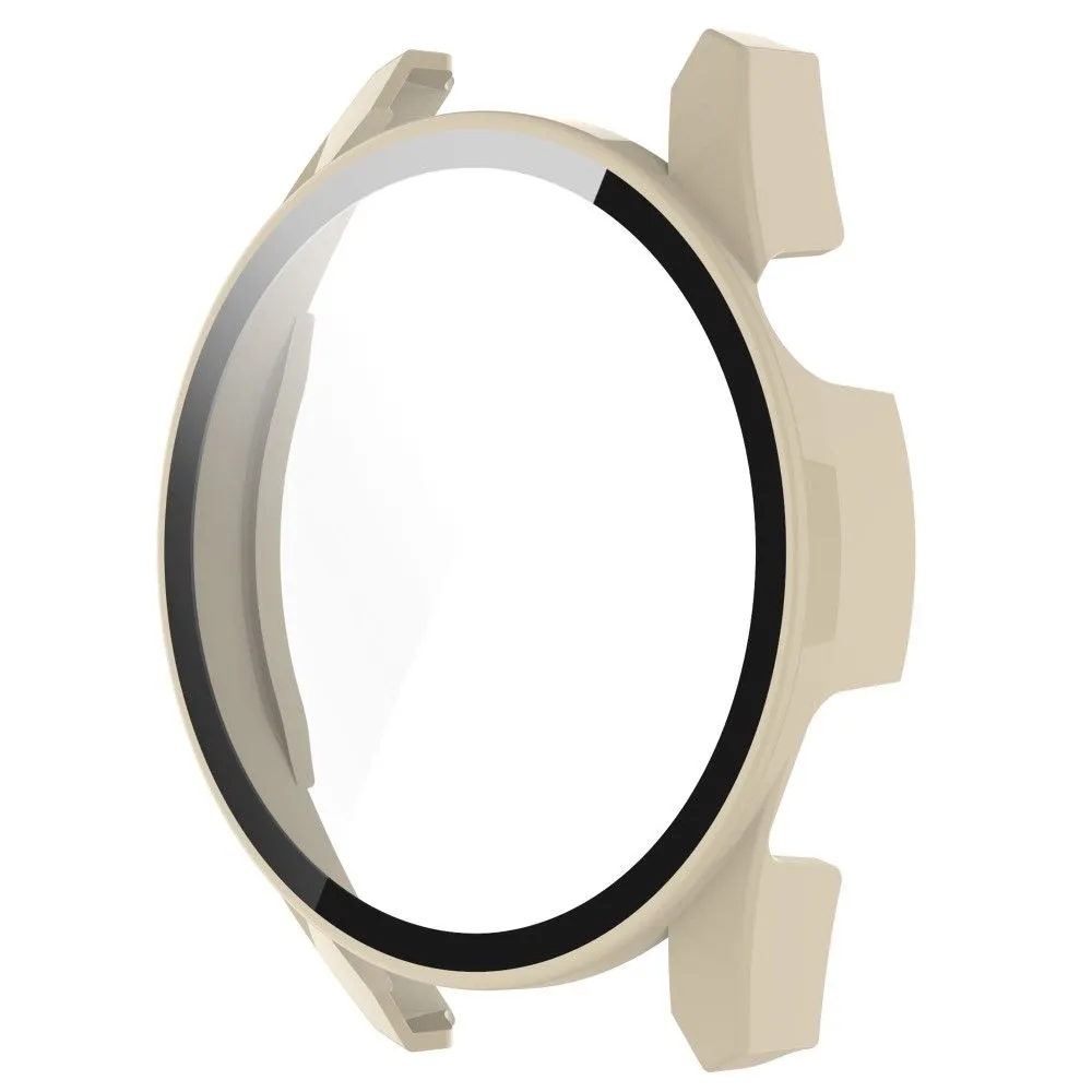 Huawei Watch GT 3 (46mm) TPU frame   tempered glass screen protector - Ivory