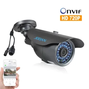 JOOAN 703KRA-T HD 720P Bullet IP Camera Weatherproof Outdoor Security Surveillance 50ft Night Vision Motion Detection Available In White