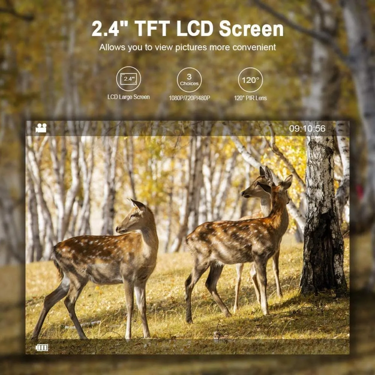K&F Concept H883 Mini Trail Camera 1080P HD Game Camera IP66 Waterproof Wildlife Hunting Cam with 12months long standby and Night Vision 2.4”± LCD IR LEDs