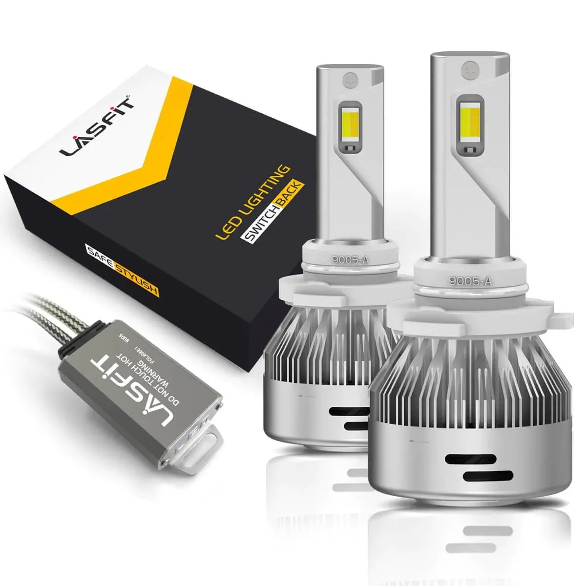 Lasfit LD Plus Switchback 9005 HB3 LED Bulbs Flip Chip 60W 2 Modes | 2 Bulbs